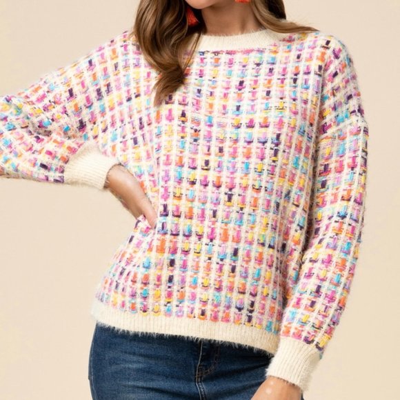 Multi-Color Mohair Sweater - Picture 1 of 1
